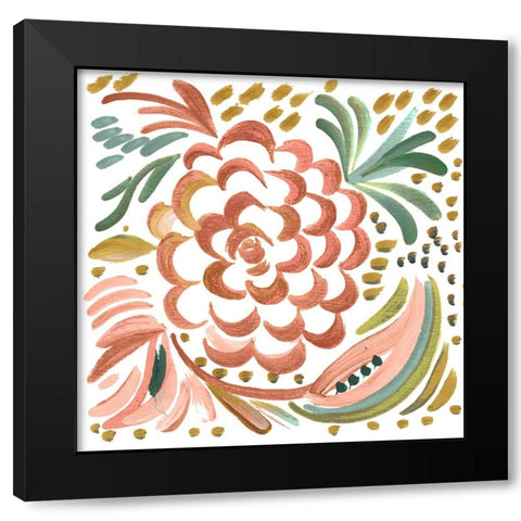 Matisse Square I Black Modern Wood Framed Art Print by Del Sol, Ani