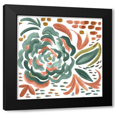 Matisse Square II Black Modern Wood Framed Art Print by Del Sol, Ani