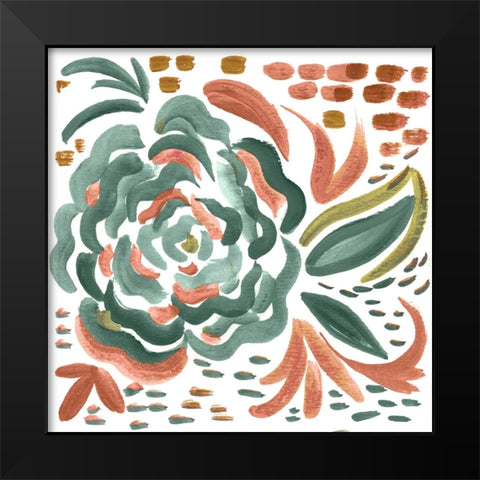 Matisse Square II Black Modern Wood Framed Art Print by Del Sol, Ani