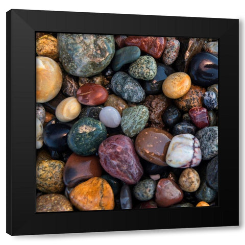 Ocean Rocks I Black Modern Wood Framed Art Print by Amos, Andy