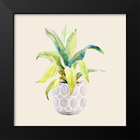 Decorative Potted Plant I Black Modern Wood Framed Art Print by Loreth, Lanie
