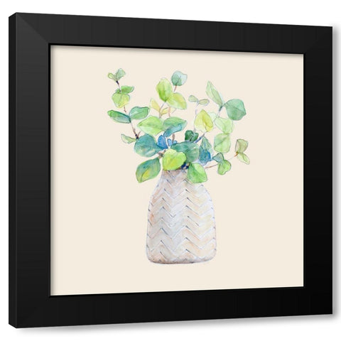 Decorative Potted Plant III Black Modern Wood Framed Art Print with Double Matting by Loreth, Lanie