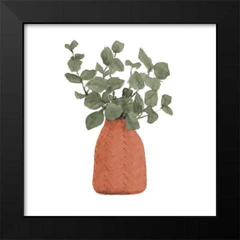 Plant In Terracotta  Pot III Black Modern Wood Framed Art Print by Loreth, Lanie