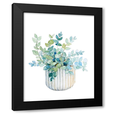 Plant in Decorative Pot IV Black Modern Wood Framed Art Print by Loreth, Lanie