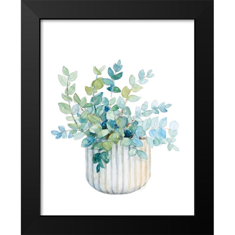 Plant in Decorative Pot IV Black Modern Wood Framed Art Print by Loreth, Lanie
