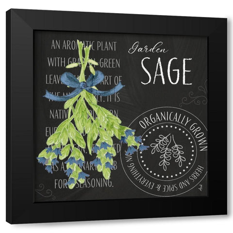 Garden Grown Herbs II Black Modern Wood Framed Art Print by Metz, Andi