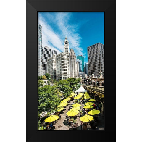 Chicago Mornings Black Modern Wood Framed Art Print by Bill Carson Photography