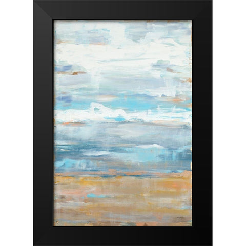Golden Dreams I Black Modern Wood Framed Art Print by Hewitt, L.