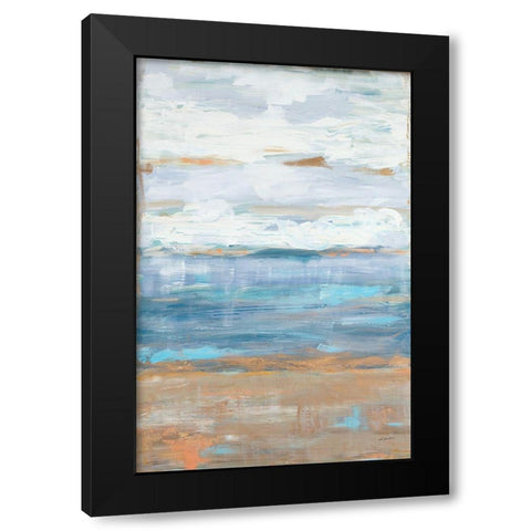 Golden Dreams II Black Modern Wood Framed Art Print by Hewitt, L.