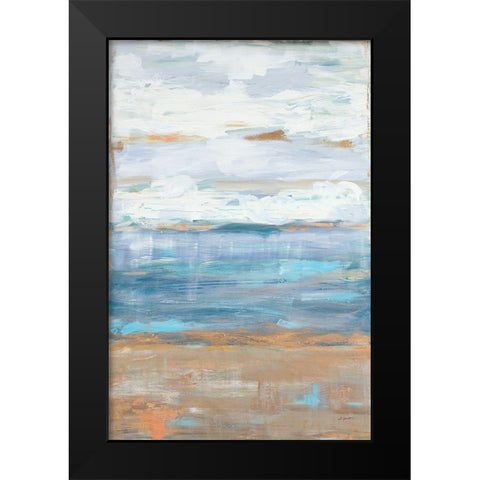 Golden Dreams II Black Modern Wood Framed Art Print by Hewitt, L.
