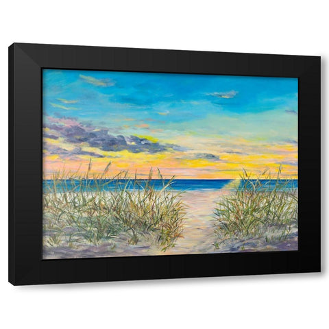 Grassy Beaches Black Modern Wood Framed Art Print with Double Matting by DeRice, Julie