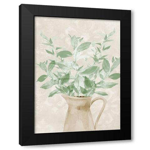 Botanical Arrangement Black Modern Wood Framed Art Print with Double Matting by Loreth, Lanie
