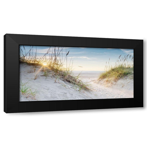 Sunrise Black Modern Wood Framed Art Print by Amos, Andy
