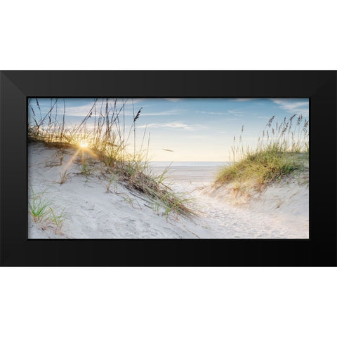 Sunrise Black Modern Wood Framed Art Print by Amos, Andy