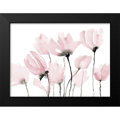 Follow Your Pink Dreams Black Modern Wood Framed Art Print by Loreth, Lanie