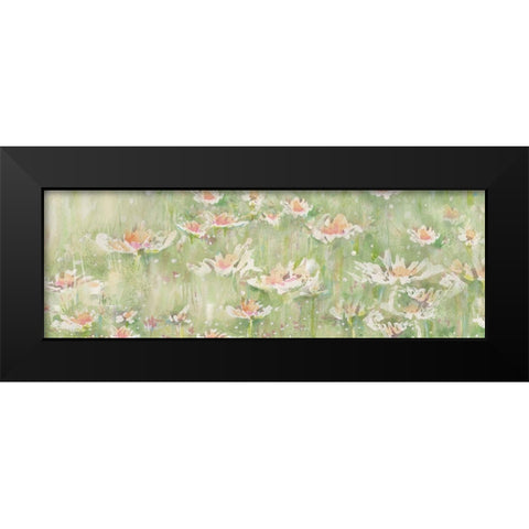 Meadow Black Modern Wood Framed Art Print by Diannart