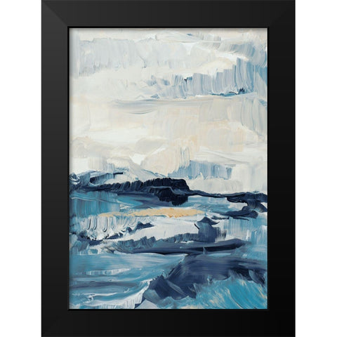 Freedom of the Blue Sea I Black Modern Wood Framed Art Print by Loreth, Lanie