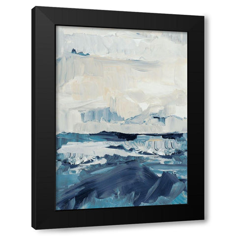 Freedom of the Blue Sea II Black Modern Wood Framed Art Print with Double Matting by Loreth, Lanie