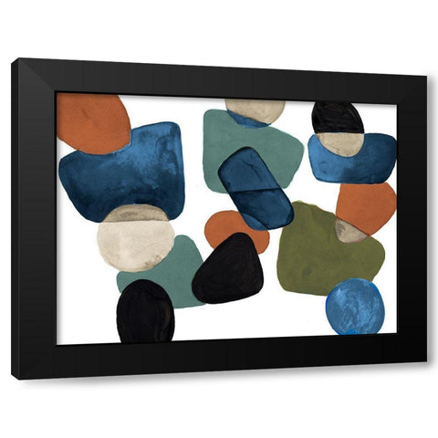 Head Over Heels Abstract Black Modern Wood Framed Art Print with Double Matting by Loreth, Lanie