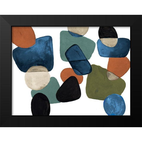 Head Over Heels Abstract Black Modern Wood Framed Art Print by Loreth, Lanie