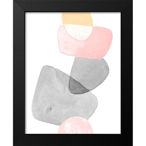 Head Over Heels Pastels Black Modern Wood Framed Art Print by Loreth, Lanie