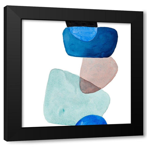 Head Over Heels Abstract II Black Modern Wood Framed Art Print by Loreth, Lanie