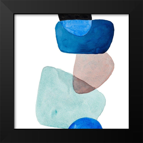 Head Over Heels Abstract II Black Modern Wood Framed Art Print by Loreth, Lanie