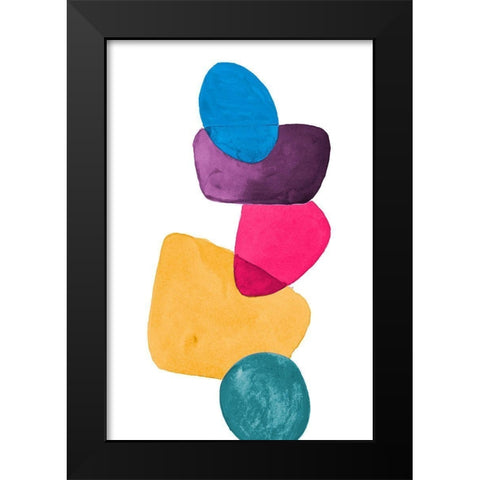 Colorful Head Over Heels Black Modern Wood Framed Art Print by Loreth, Lanie