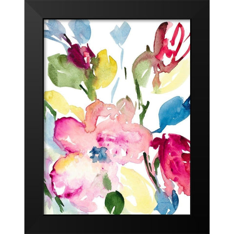 Majestic Blooms Black Modern Wood Framed Art Print by Loreth, Lanie