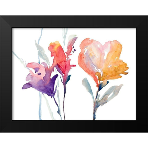 September Blooms I Black Modern Wood Framed Art Print by Loreth, Lanie