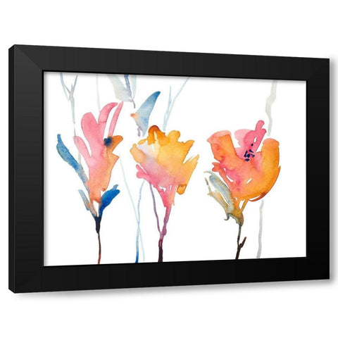 September Blooms II Black Modern Wood Framed Art Print by Loreth, Lanie