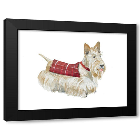 Wheaten Scotty Black Modern Wood Framed Art Print by Loreth, Lanie