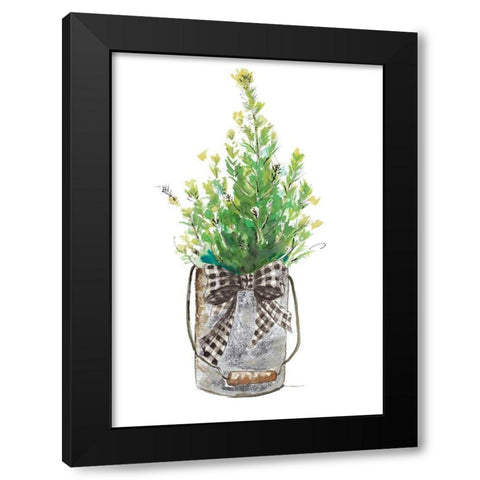 Christmas Fir I Black Modern Wood Framed Art Print by Pinto, Patricia