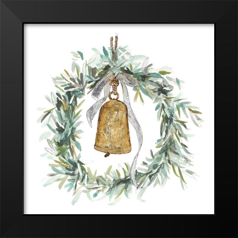 Aspen Wreath Black Modern Wood Framed Art Print by Pinto, Patricia