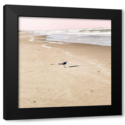 Evening Shadow Black Modern Wood Framed Art Print by Navas, Emily