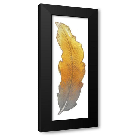 Bohem Feather II Black Modern Wood Framed Art Print by Medley, Elizabeth