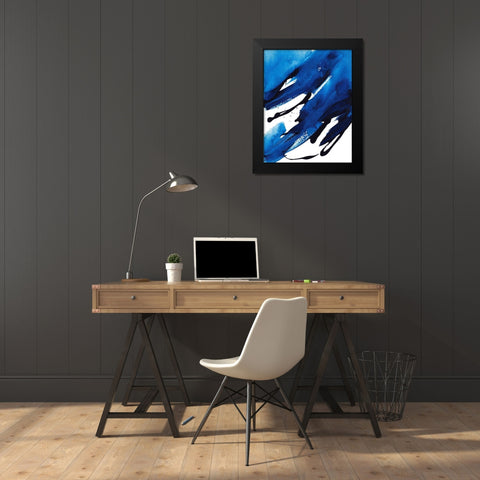 No Time Like the Present II Black Modern Wood Framed Art Print by Loreth, Lanie