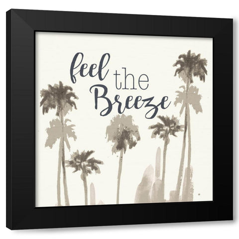 Feel The Breeze Black Modern Wood Framed Art Print with Double Matting by Pinto, Patricia