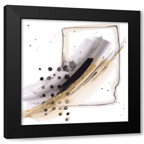 Stormy Night Black Modern Wood Framed Art Print with Double Matting by Pinto, Patricia