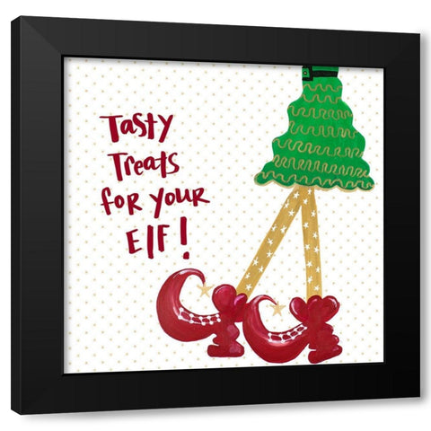 Holiday Legs IV Black Modern Wood Framed Art Print with Double Matting by Ritter, Gina