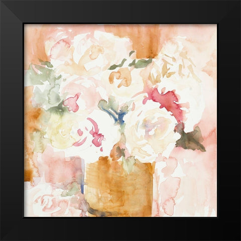 Cascading Blooms II Black Modern Wood Framed Art Print by Loreth, Lanie