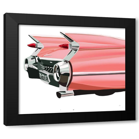 Retro Classic Black Modern Wood Framed Art Print by Bucheli, Jen