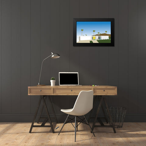 Palm Spring Living II Black Modern Wood Framed Art Print by Bucheli, Jen