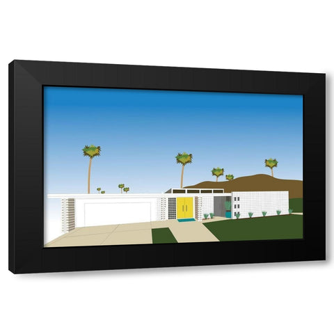 Palm Spring Living II Black Modern Wood Framed Art Print by Bucheli, Jen