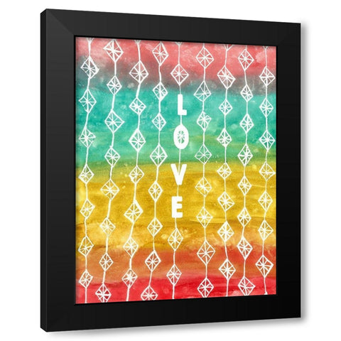 Dreaming Of Love Black Modern Wood Framed Art Print by Bucheli, Jen