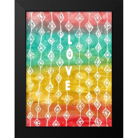 Dreaming Of Love Black Modern Wood Framed Art Print by Bucheli, Jen