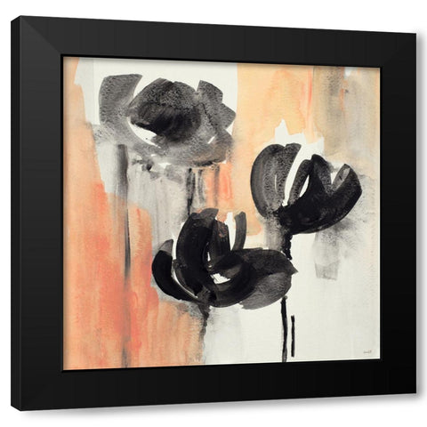 Blushing Tulips I Black Modern Wood Framed Art Print by Loreth, Lanie