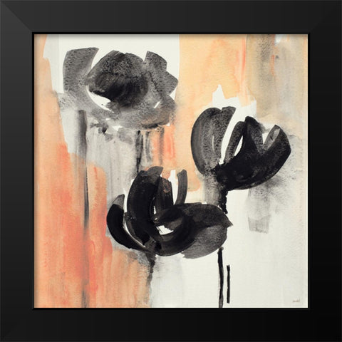 Blushing Tulips I Black Modern Wood Framed Art Print by Loreth, Lanie