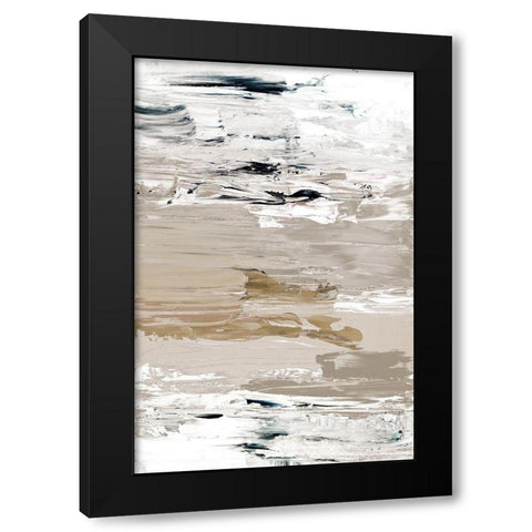 Clear Waves Black Modern Wood Framed Art Print with Double Matting by Loreth, Lanie