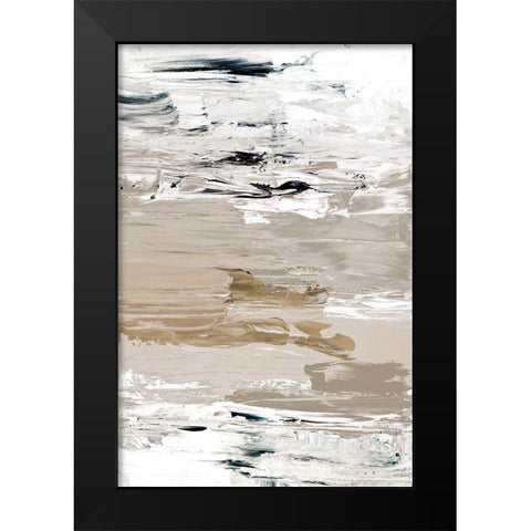 Clear Waves Black Modern Wood Framed Art Print by Loreth, Lanie
